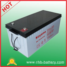 Batterie de gel de système de vent et d&#39;énergie solaire 12V 200ah